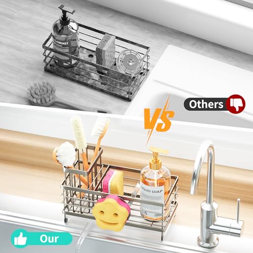 Sink Caddy Sponge Holder (Brushed Nickel / Twin)
