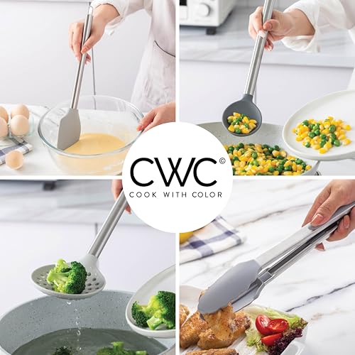 Silicone Cooking Utensils (Gray / 38 Piece)