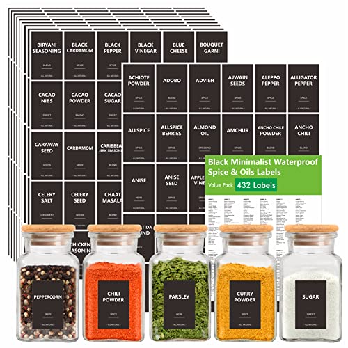 432 Removable Spice Labels (432 Count)