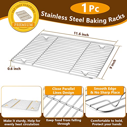 Stainless Steel Baking Sheet with Rack Set for Cookie (12.5 Inch)