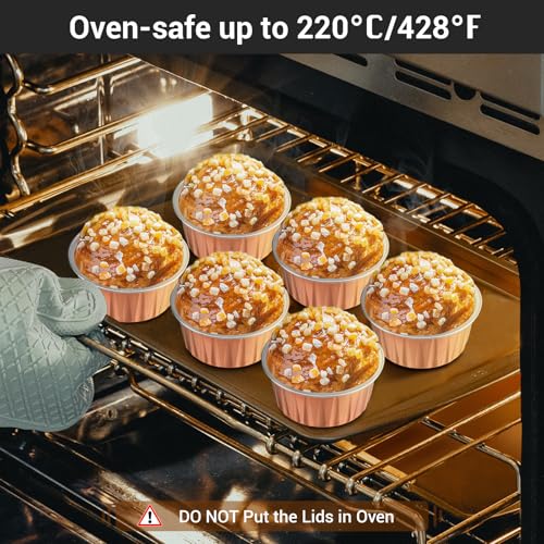 Rose Gold Cupcake Liners (Rose Gold / 120pcs)