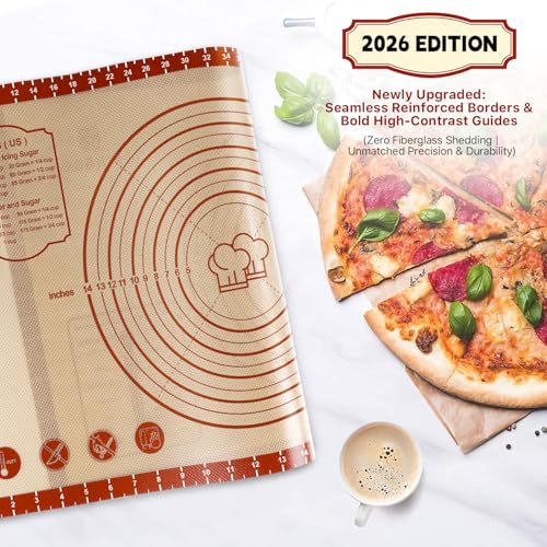 26"x16" Extra Thick Silicone Baking Mat for Pastry and Bread