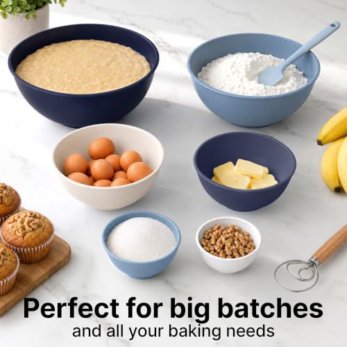 12 Piece Plastic Mixing Bowls with Leak (452.48 Count)