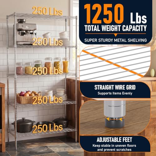 5 Tier Wire Shelf