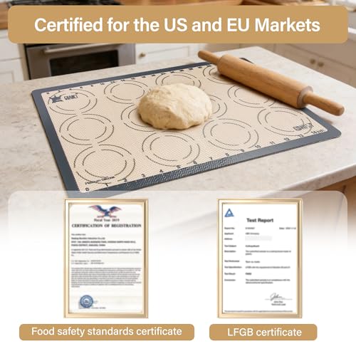 2 Pack Silicone Baking Mats (2PCS-GR)