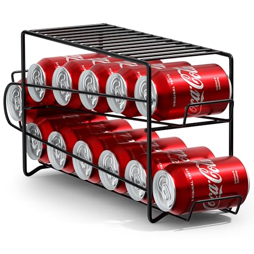 Soda Can Dispenser Rack for Fridge (12 Count)