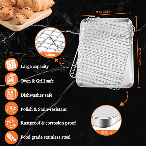 Quarter Sheet Pan with Cooling Rack (Quarter Pan)