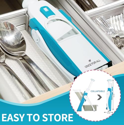 Safe Mandoline Slicer Kitchen (Blue)