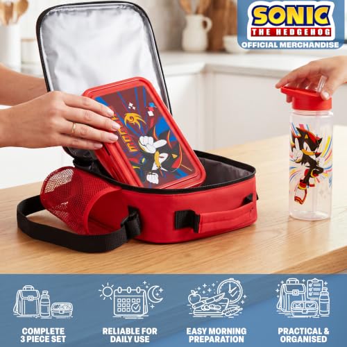 Shadow the Hedgehog Boys Lunch Box 3Pc Set (Black Shadow)