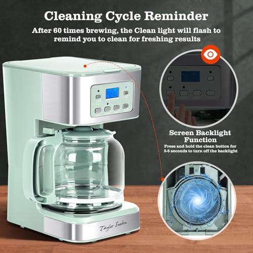 12 Cup Programmable Coffee Maker (Green)
