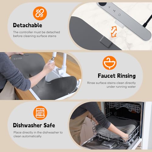 Warming Mat for Food (Dark-grey / XL: 35.8''×15.8'')
