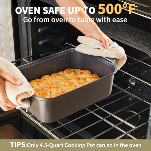 8-in-1 Digital Multifunctional Electric Skillet with Lid