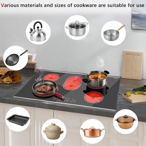 Electric Cooktop 36 Inch (36 inch 5 burners)