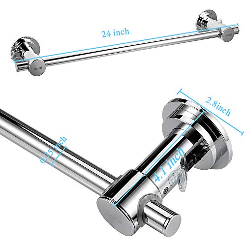 24 inch Suction Cup Towel Bar (Suction Towel Bar-24 Inch Chrome)