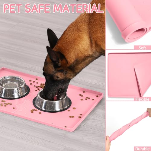Silicone Cat & Dog Food Mat for Floors Waterproof