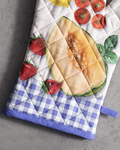 Maison d'Hermine Oven Gloves 100% Cotton Oven Mitt (078 - Gourmand / 7.5" x 13" (Oven Mitt))