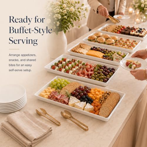 16 Inch Large Serving Platters Set of 3 (3 Count)