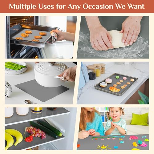 Silicone Baking Mat Roll (Gray / 72"L x 20"W)