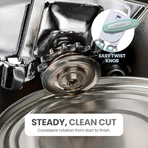 Manual Can Opener Heavy Duty Patented Stainless Steel (Mint / Comfy Grip)