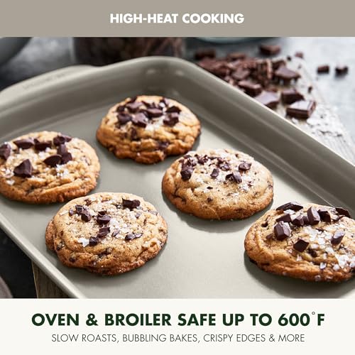 Premiere Ovenware Healthy Ceramic Nonstick 13" x 9" Quarter Sheet Baking Pan (13" x 9" Quarter Sheet Pan / Taupe)