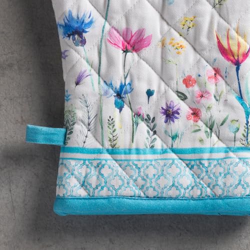 Maison d'Hermine Oven Gloves 100% Cotton Oven Mitt (080 - Flower in the Field / 7.5" x 13" (Oven Mitt))