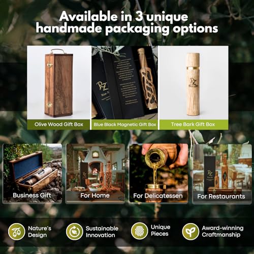 Olive wood bottle