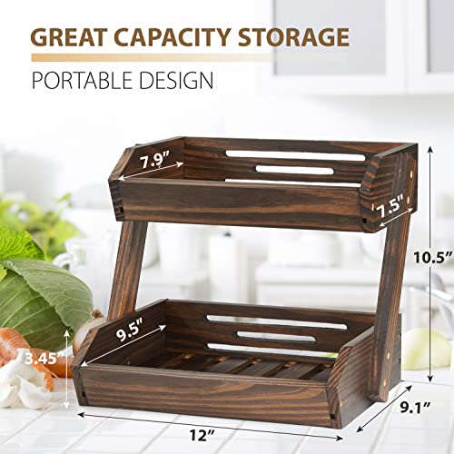Large Capacity 2 (Walnut / 2 Tier)