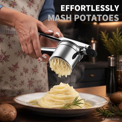 15oz Stainless Steel Potato Masher Ricer (SPR-B)
