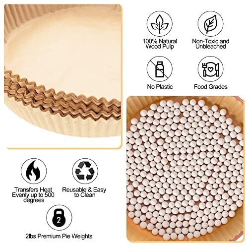 1 Pcs 2 lb Pie Weights Ceramic (White)
