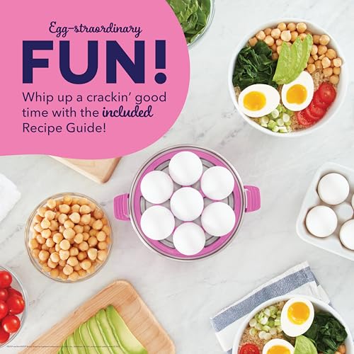 PEEPS & Dash Rapid Egg Cooker (7 Eggs / Pink)