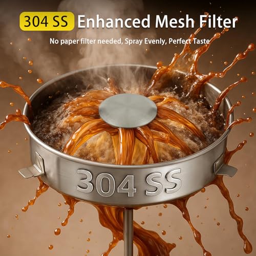 30 Cup Coffee Urn Stainless Steel Double (9L)