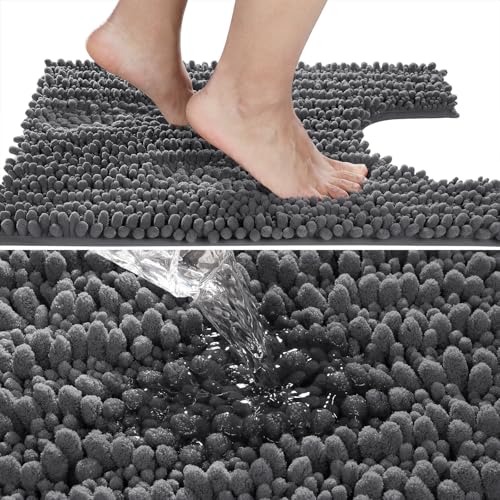 Toilet Rug U Shaped Washable 24x24 Inch