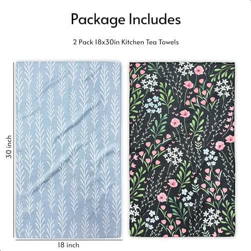 Kitchen Towels (Midnight Bloom)