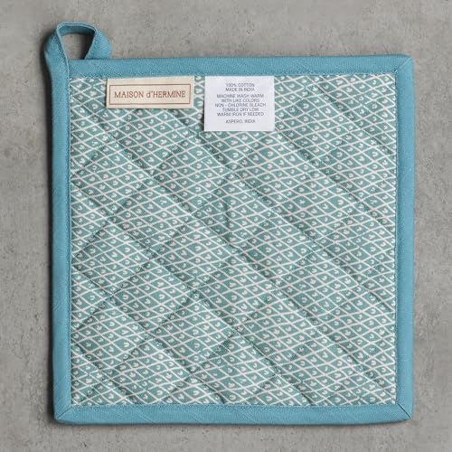 Pot Holders 100% Cotton Potholders (001 - Marquise / 8" x 8" (Pot Holder Pack of 1))