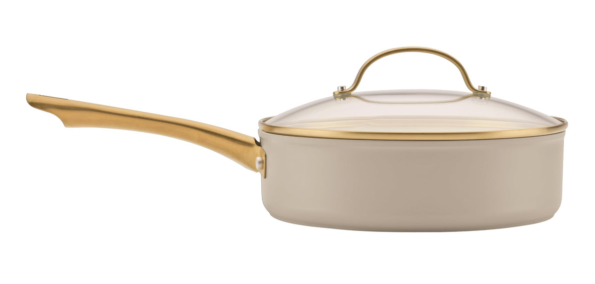 Forged Induction Ceramic Nonstick Cookware Set (Taupe / Cookware Set (12-Piece))