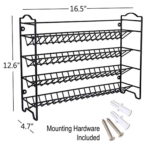 Spice Rack Organizer with 36 Spice Jars 4 oz