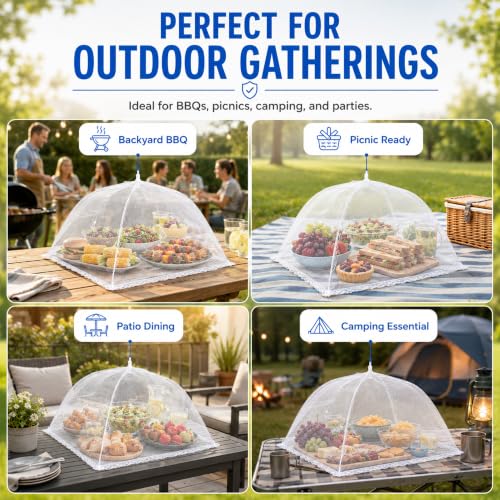 Pop Up Mesh Food Cover Tent (3 Count)