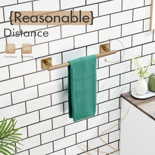 Bathroom Towel Bars 12 Inch Towel Ring Champagne Bronze 30CM Hand Towel Holder for Bath Kitchen Wall Stainless Steel B4005CPG (Champagne Bronze / 12-Inch)