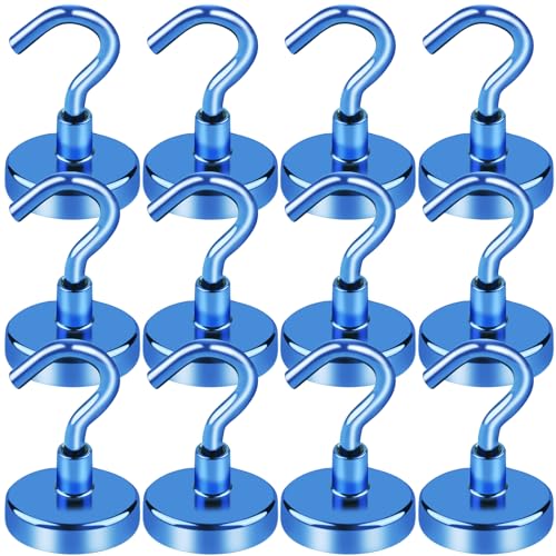 Magnetic Hooks Magnet Hook for Cruise Cabins 85LBS (Blue / 0.98in)