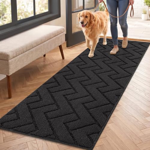 Dirt Trapper Indoor Doormat (Charcoal / 59" x 20" (Rectangular))