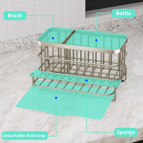 Kitchen Sink Caddy Organizer (Brushed Nickel)
