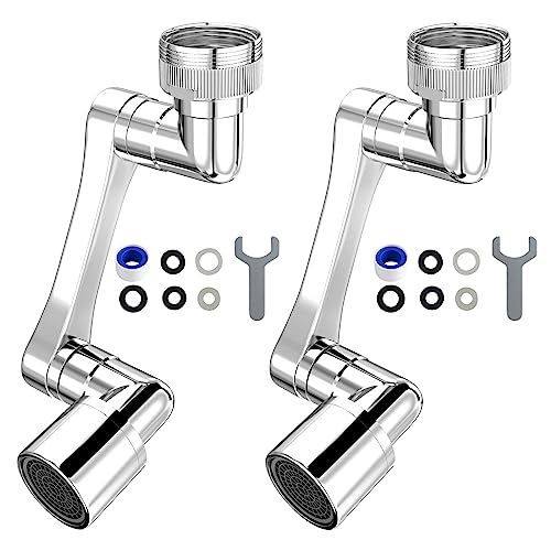 1080° Swivel Faucet Extender (Brass - 2 Pack)