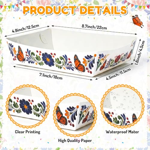 Mexican Monarch Butterfly Food Trays (Mexican White)