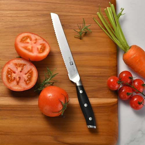 Stahl 8 Piece German Steel Kitchen Knife Block Set (Black)