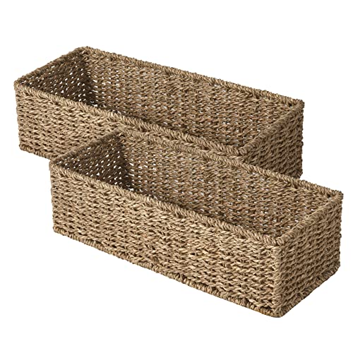 Toilet Paper Basket (Natural(Seagrass) / 15 ¾"L x 6 ½"W x 4 ¼"H)