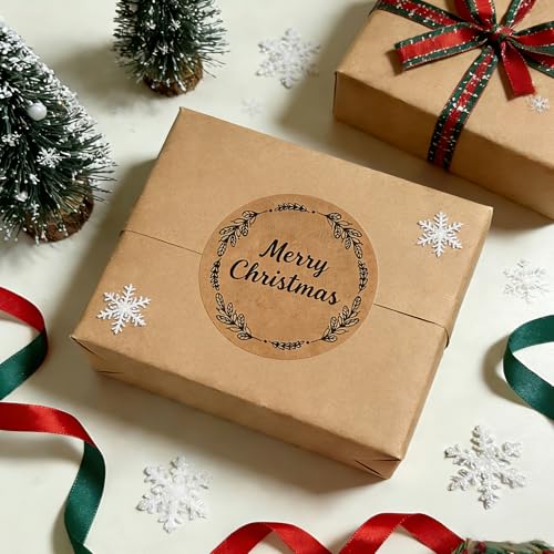 500 Pcs 2" Canning Labels for Jar and Lids (4 Different Wreath Design (Dark))