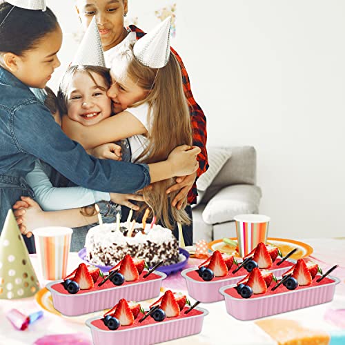 Mini Loaf Pans with Lids 100 Pack (6.8 Fl Oz)