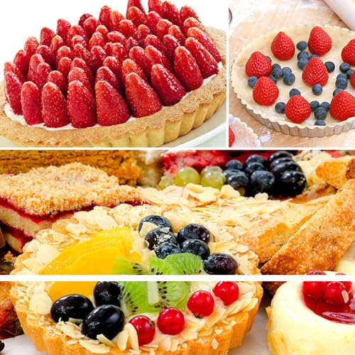 6 Pack 5in Mini Tart Pans with Removable Bottom for Baking