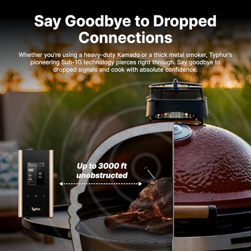 Sync Gold Dual Wireless WiFi Meat Thermometer with Carrying Case (2 Probes Set)