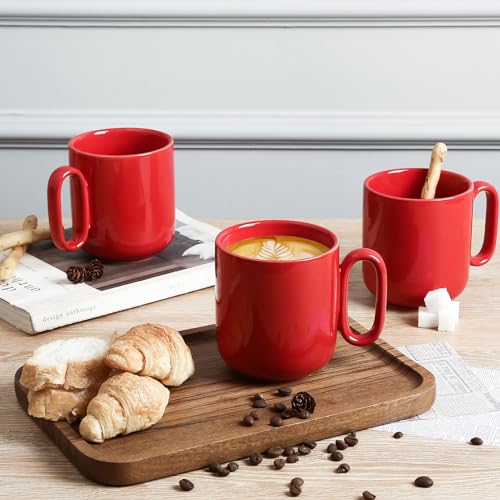 Ceramic Coffee Mug Set (Red)
